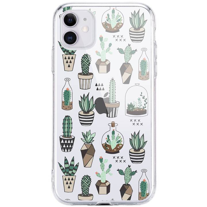 EG Hülle für iPhone 12 und 12 Pro 6.1" (2020) - grün - Kaktus