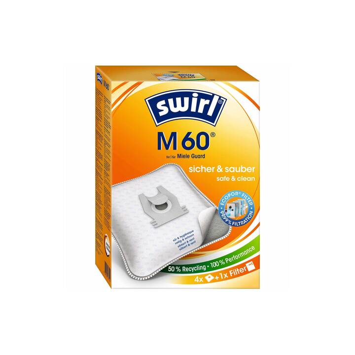SWIRL Staubsaugerbeutel M60 (4 Stück)