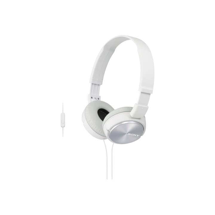 SONY ZX310 (Over-Ear, Blanc, Argent)