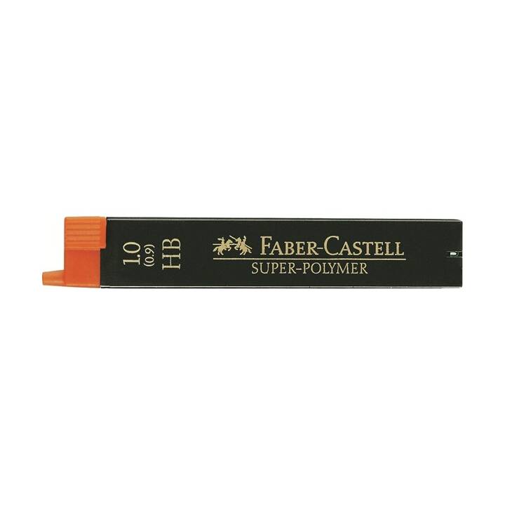 FABER-CASTELL Mine de crayon Super-Polymer (Noir, 12 pièce)