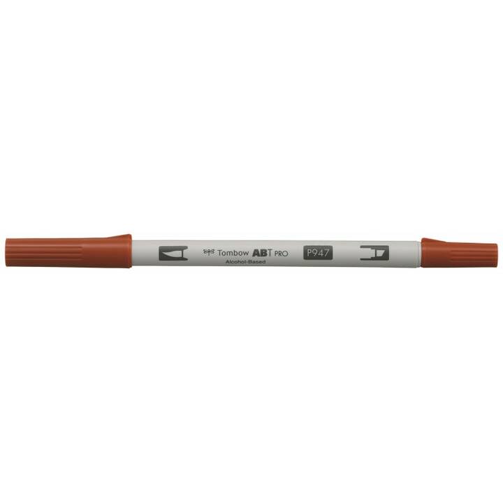 TOMBOW Dual Brush ABT Pro 947 Penna a fibra (Terra di siena bruciata, 1 pezzo)