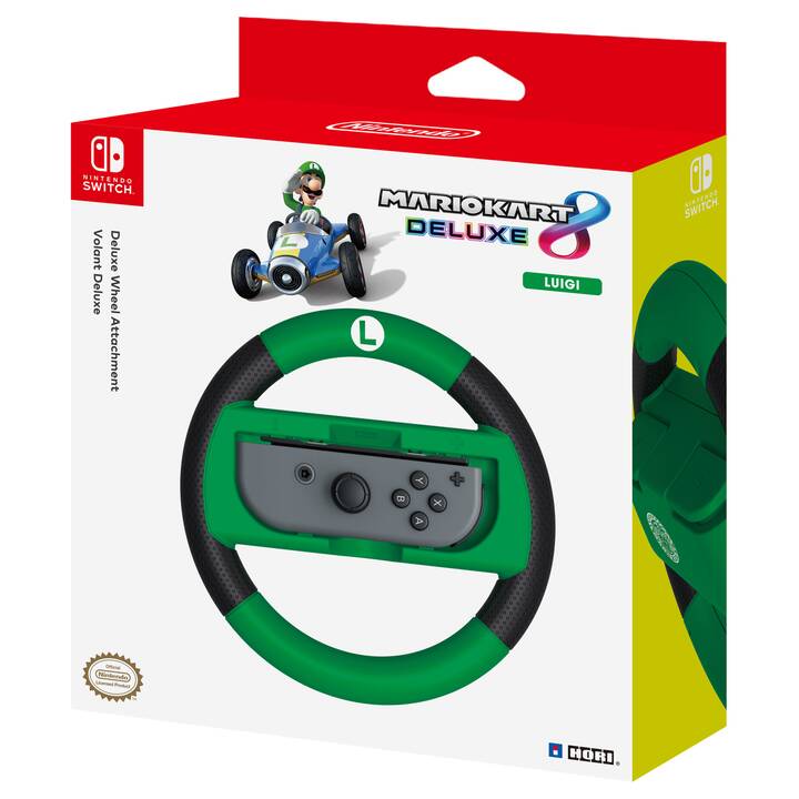 HORI Mario Kart 8 Deluxe Luigi Volant (Noir, Vert)