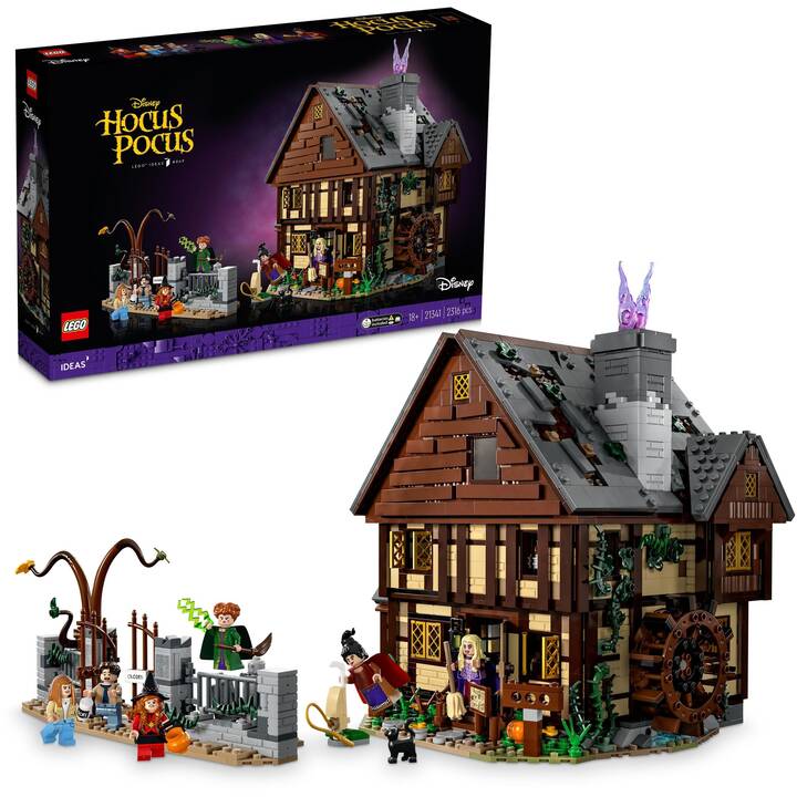 LEGO Disney Hocus Pocus: il cottage delle sorelle Sanderson (21341, Difficile da trovare)