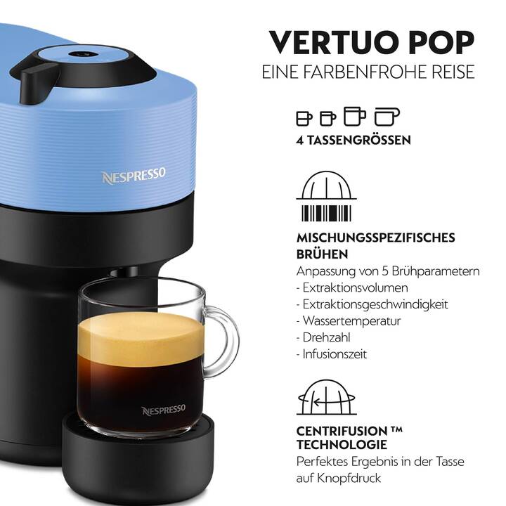 DELONGHI Vertuo Pop (Nespresso, Bleu)