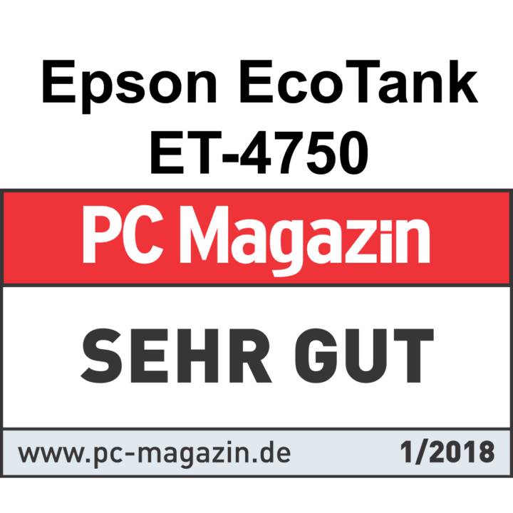 EPSON EcoTank ET-4750 (Imprimante à jet d'encre, Couleur, Wi-Fi)