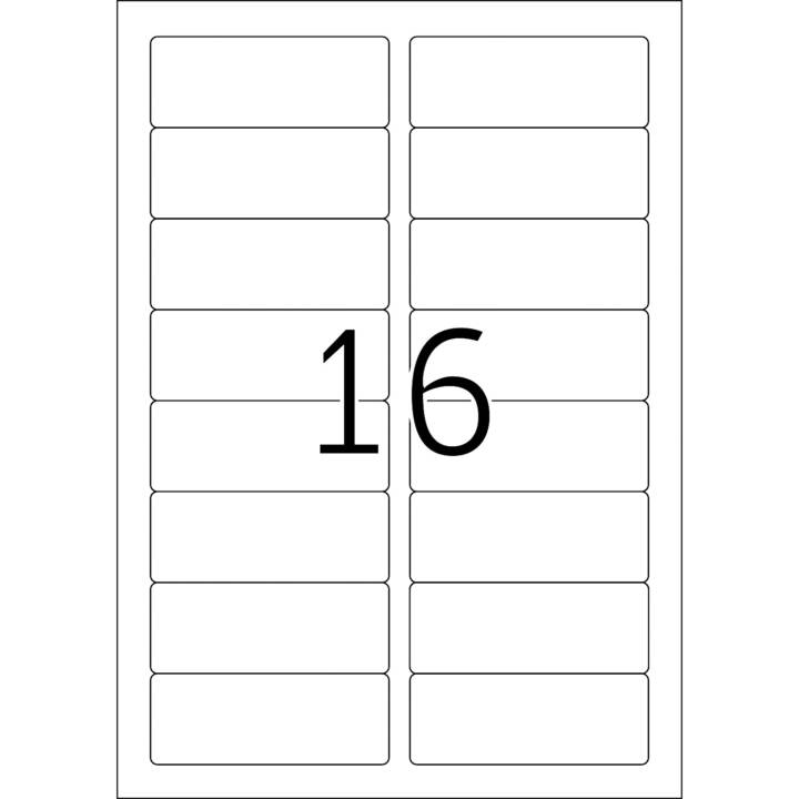 HERMA Druckeretikettenbogen (33.8 x 88.9 mm)