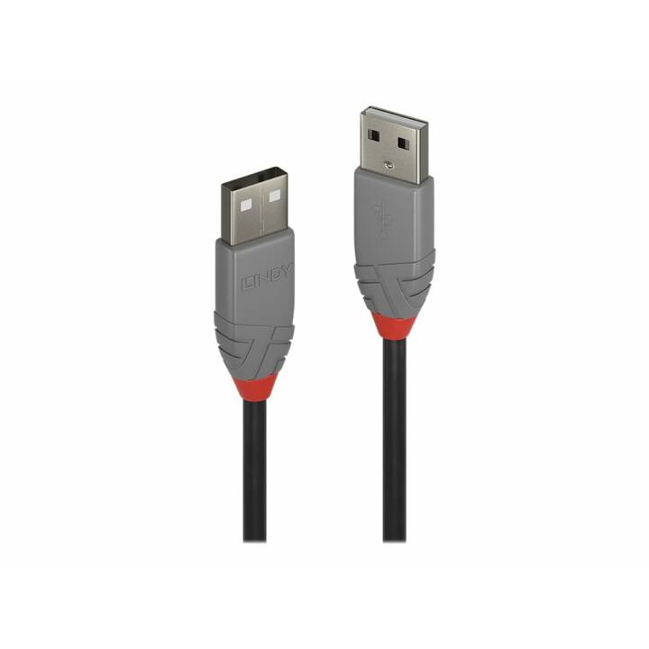 LINDY USB-Kabel (USB 2.0 Typ-A, USB 2.0 Typ-A, 50 cm)