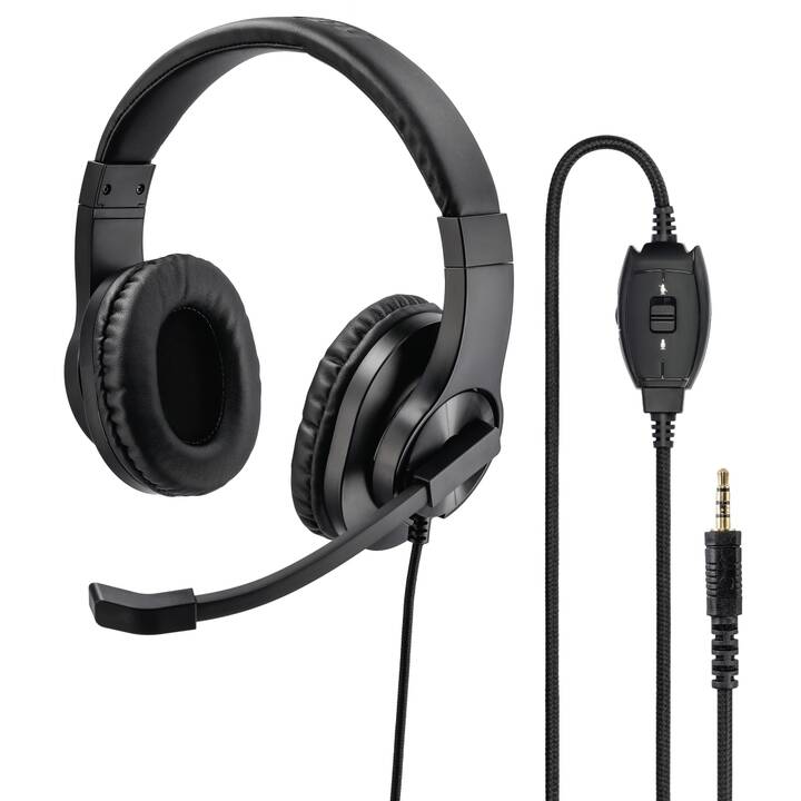 HAMA Casque micro de bureau HS-P350 (Over-Ear, Noir)