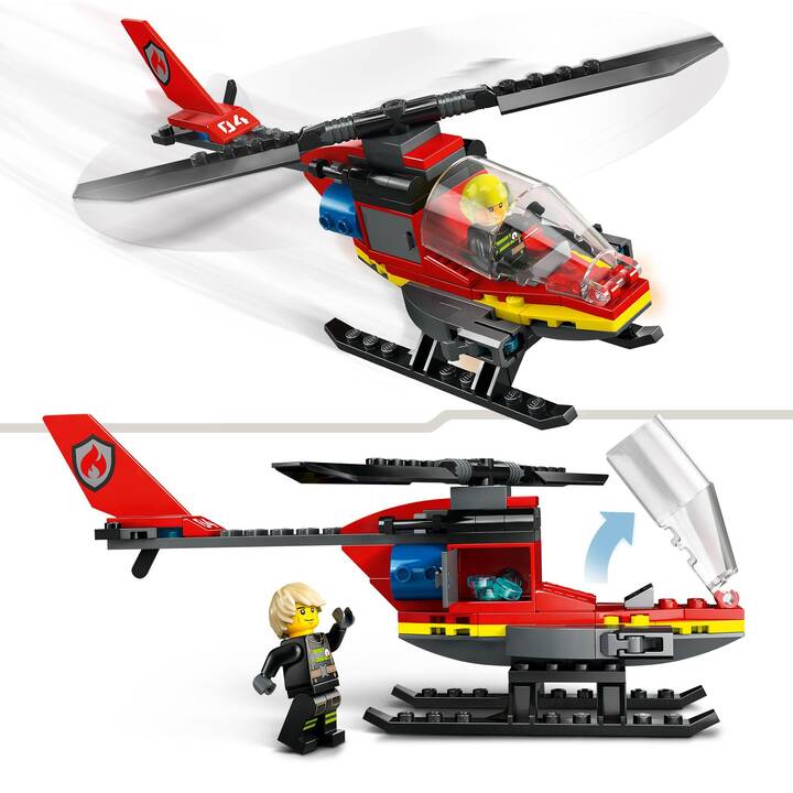 LEGO City L’hélicoptère de secours des pompiers (60411)