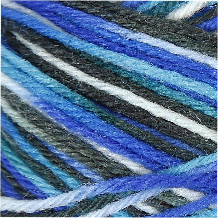 CREATIV COMPANY Laine (50 g, Bleu, Turquoise, Multicolore)