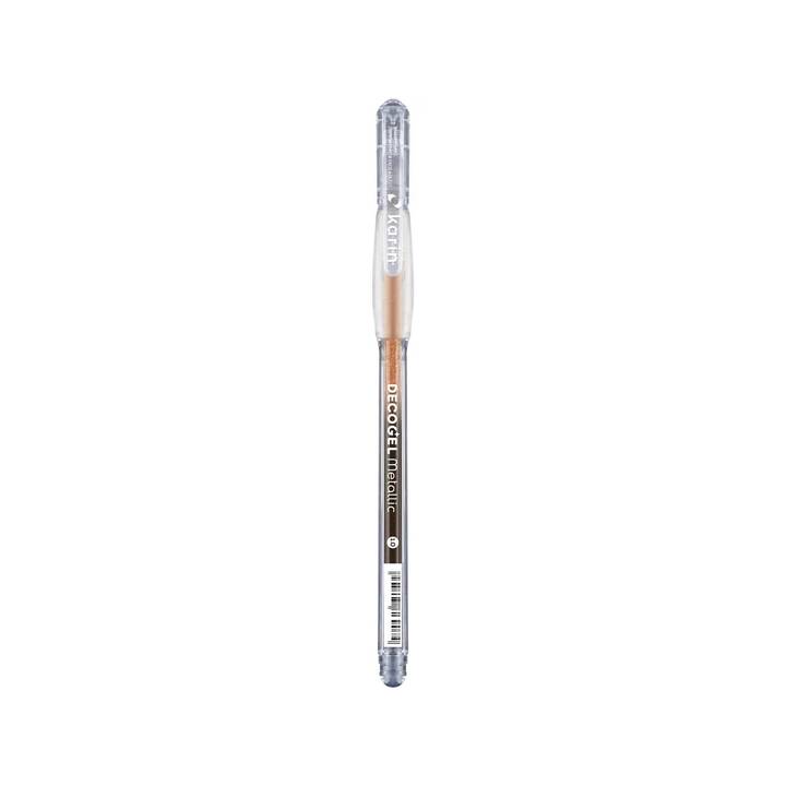 KARIN Decogel 1.0 Metallic Penna a fibra (Arancione, 1 pezzo)
