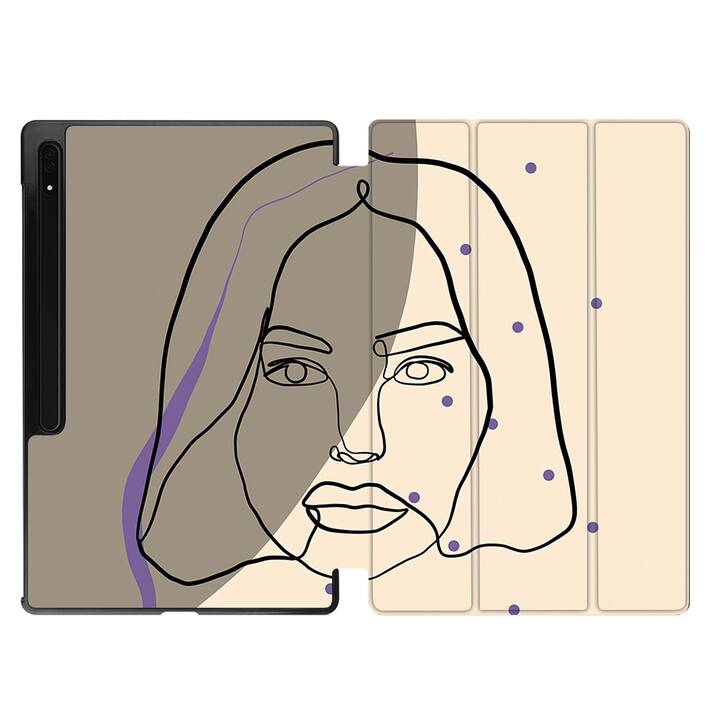 EG cover per Samsung Galaxy Tab S8 Ultra 14.6" (2022) - Multicolore - una linea art