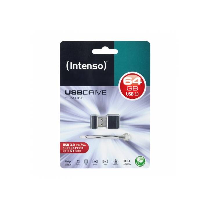 INTENSO Slim Line (64 GB, USB 3.0 di tipo A)