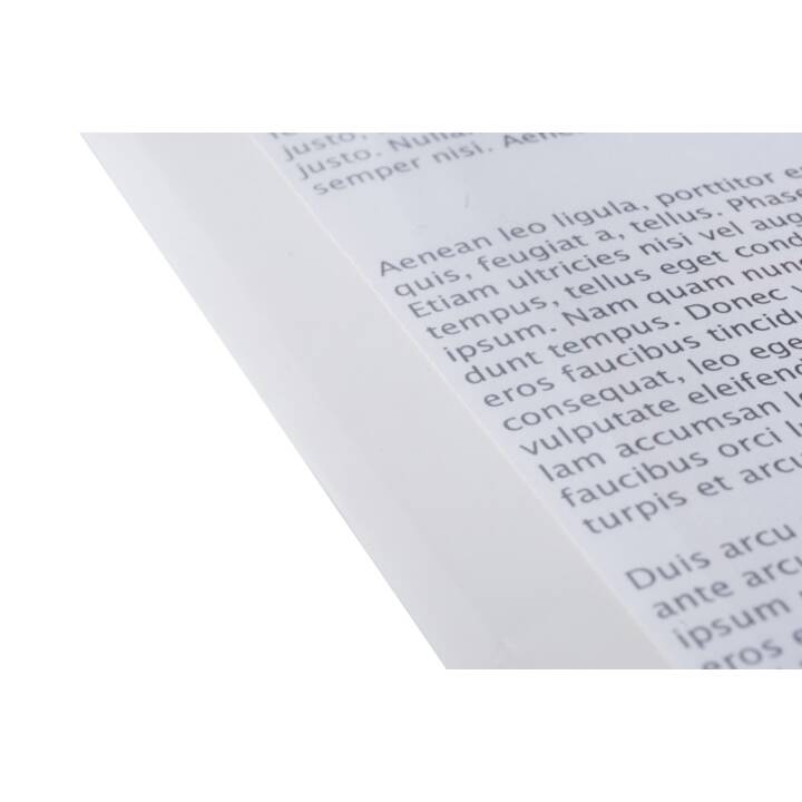 FELLOWES Dossiers chemises (Transparent, Blanc, A4, 100 pièce)