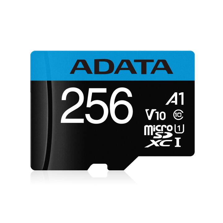 ADATA MicroSDXC Premier (UHSI Class 1, Class 10, A1, 256 GB, 100 MB/s