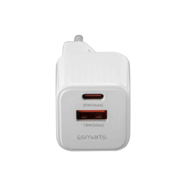 4SMARTS VoltPlug Duos Chargeur mural (USB-A, USB-C)