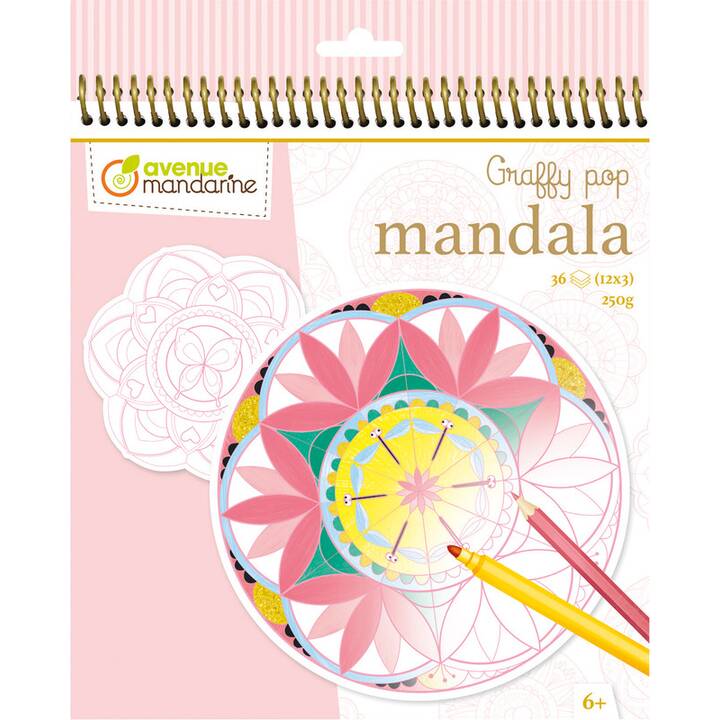 AVENUE MANDARINE Mandala Libro da colorare