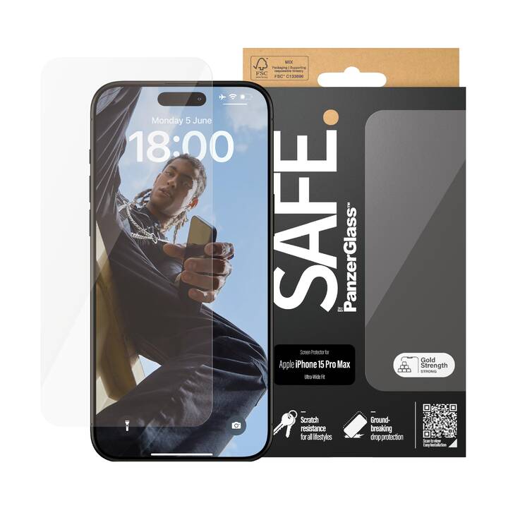 SAFE. Displayschutzglas (iPhone 15 Pro Max, 1 Stück)