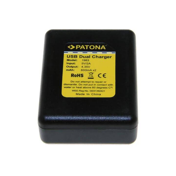 PATONA GoPro Dual Chargeur de caméra (800 mAh)