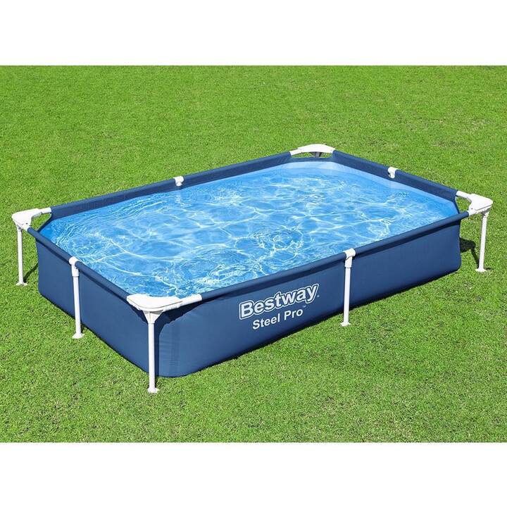 BESTWAY Piscina fuori terra con struttura tubolare in acciaio Steel Pro Frame (221 cm x 150 cm x 43 cm)