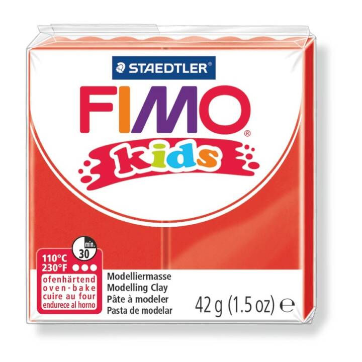 FIMO Pâte à modeler (42 g, Rouge)