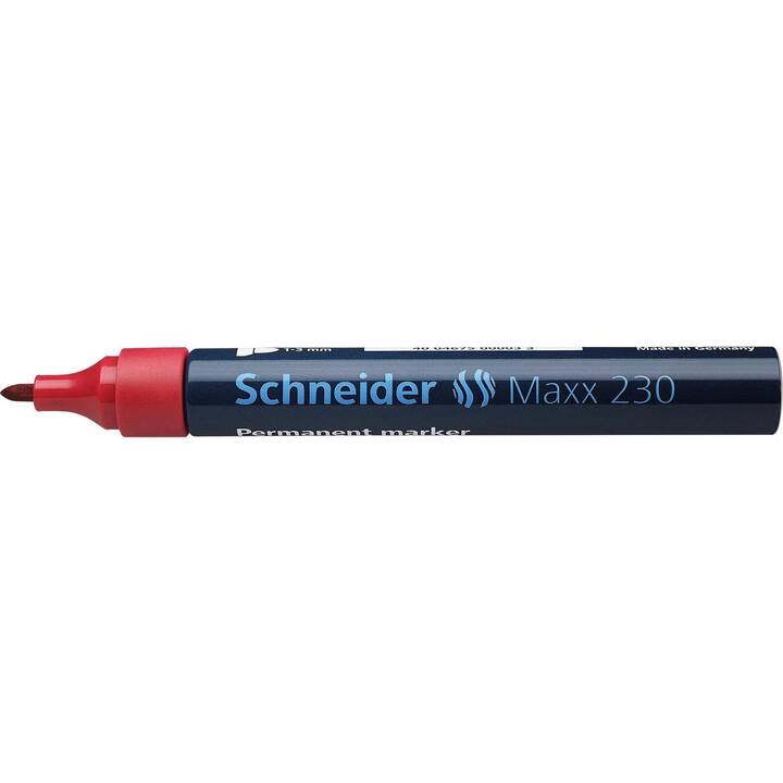 SCHNEIDER Marqueur permanent Maxx (Rouge, 1 pièce)