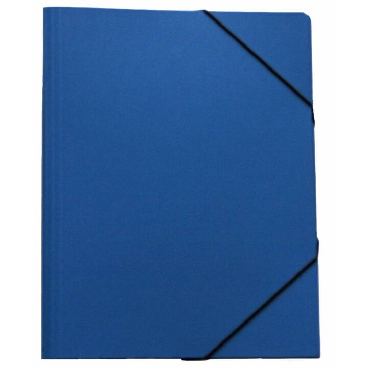EROLA Cartellina con elastico Pressspan (Blu, A4, 1 pezzo)