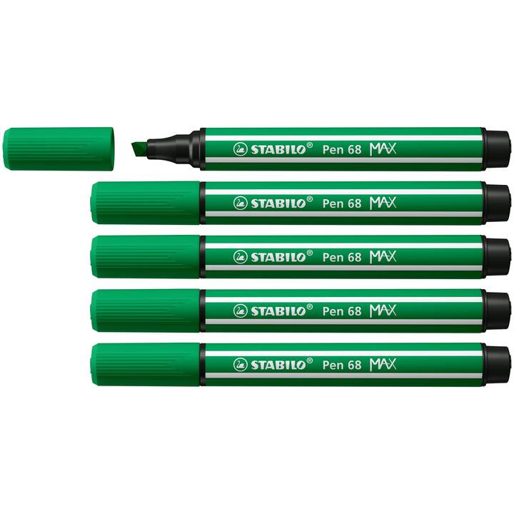 STABILO Penna a fibra (Verde smeraldo, Verde, 1 pezzo)
