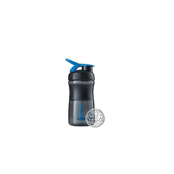 BLENDERBOTTLE Bottiglia sportiva SportMixer  (590 ml, Nero, Turchese)
