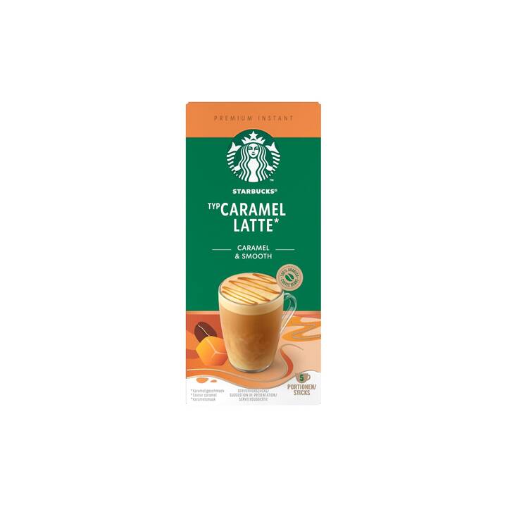 STARBUCKS Instantkaffee Caramel Latte (5 Stück)