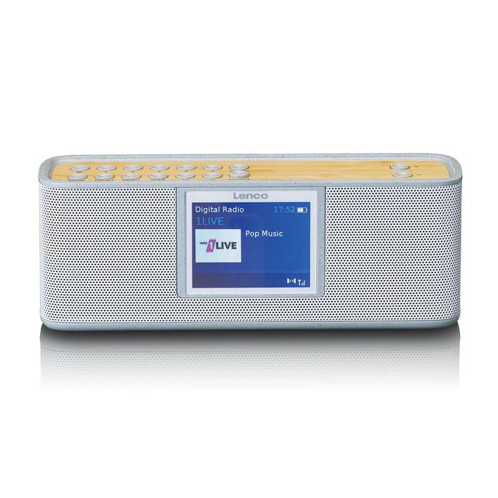 LENCO PDR-046 Digitalradio (Grau, Hellbraun)