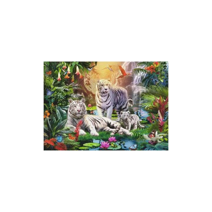 RAVENSBURGER  Familie der Weissen Tiger Puzzle (1000 x)
