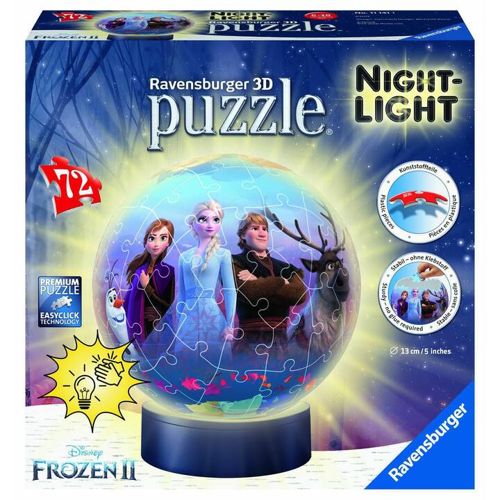 RAVENSBURGER Frozen 2 Nightlight Puzzle 3D (72 x)