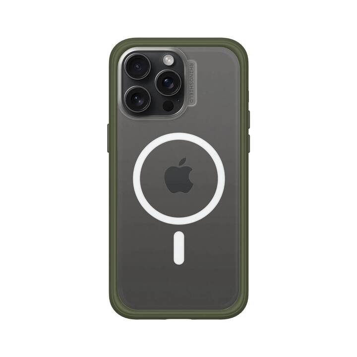RHINOSHIELD Backcover MagSafe Mod NX (iPhone 15 Pro Max, Transparente, Verde)