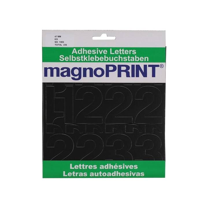 MAGNOPRINT Sticker 0 - 9 (Zahlen)