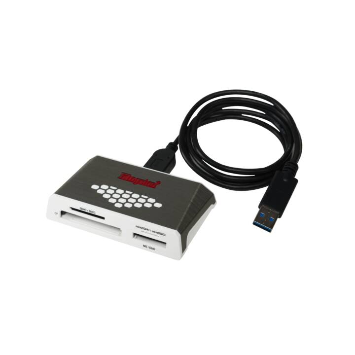 KINGSTON Lecteur de cartes externe FCR-HS4 USB3 USB3 Lecteur de médias haute vitesse 4