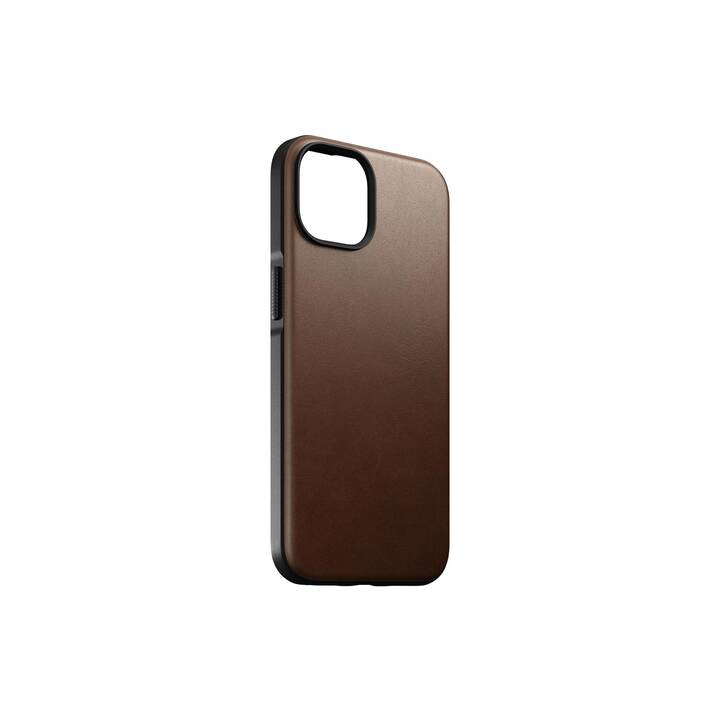NOMAD GOODS Backcover Modern Leather (iPhone 14, Marrone)