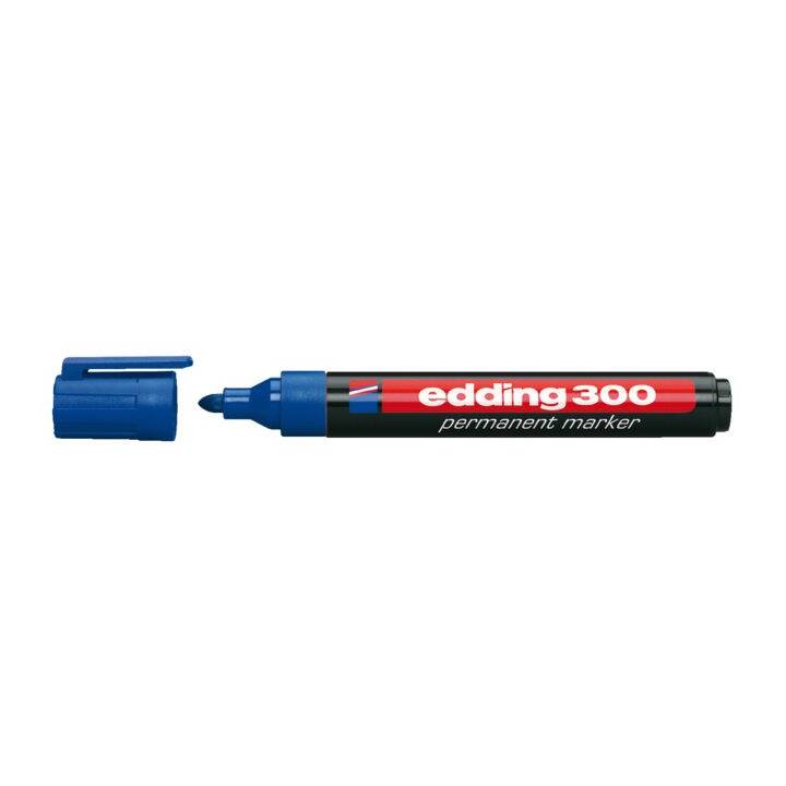 EDDING Permanent Marker 300 (Blau, 1 Stück)