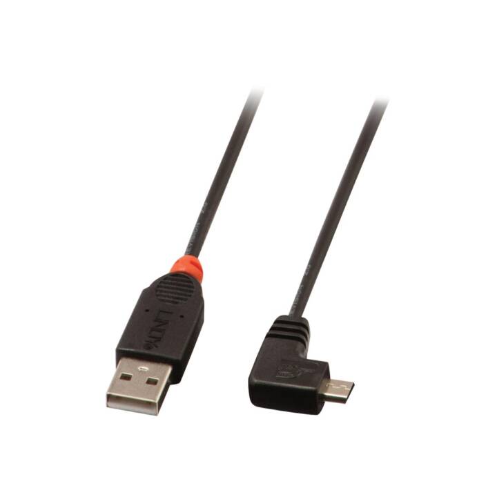 LINDY Cavo USB (USB 2.0 di tipo A, USB 2.0 Micro Tipo-B, 2 m)