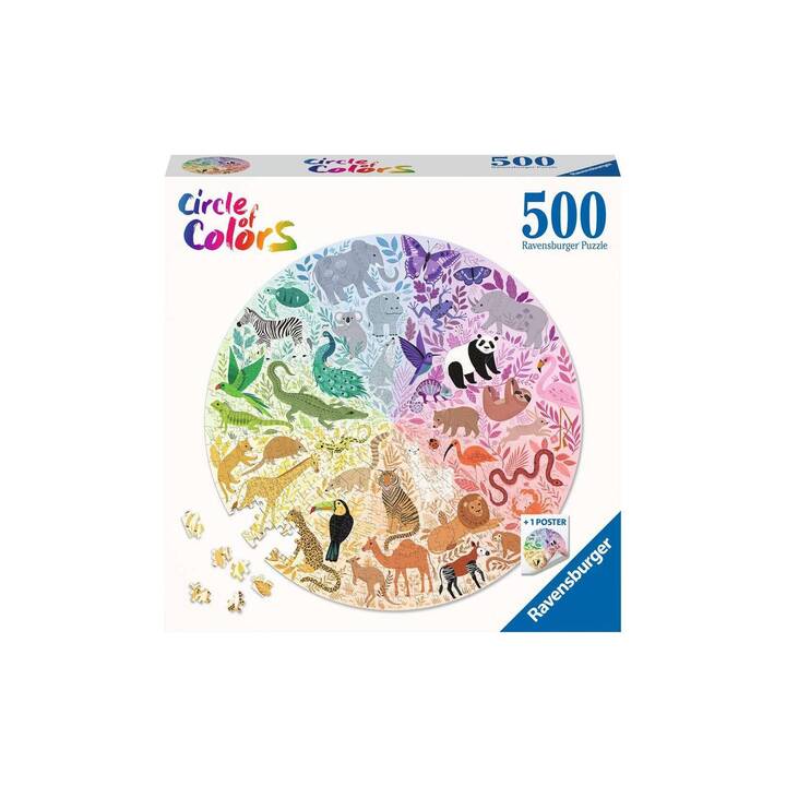 RAVENSBURGER Circle of colors - Animals Puzzle (500 x)