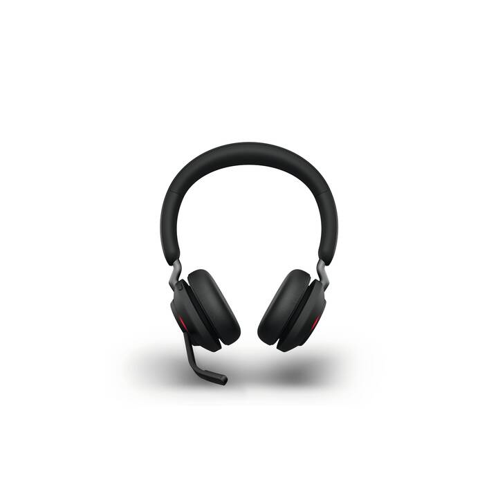 JABRA Office Headset Evolve2 65 Link 380a MS Stereo (On-Ear, Kabel und Kabellos, Schwarz)