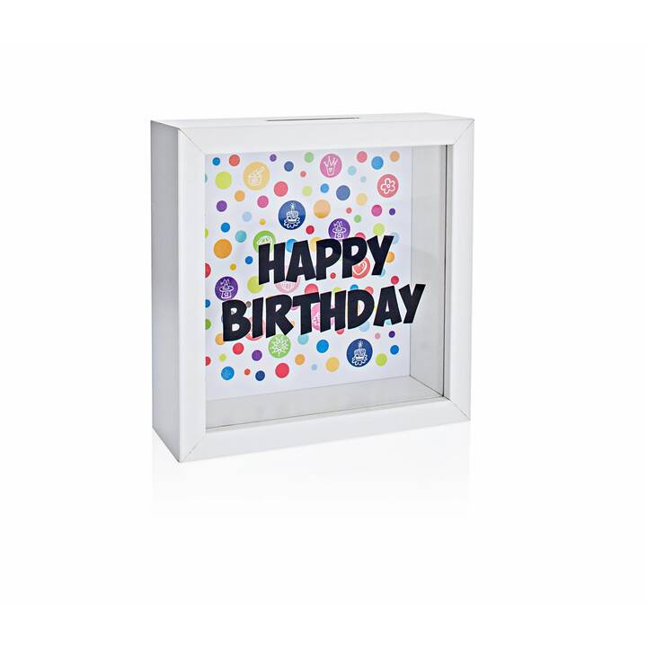 ROOST Tirelire Happy Birthday (Multicolore)