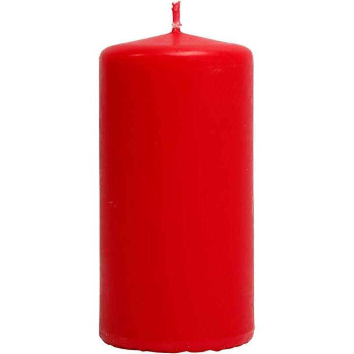 CREATIV COMPANY Bougie cylindrique (Rouge, 6 pièce)