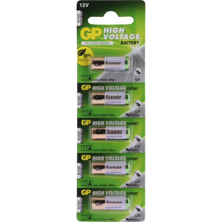 GP High Voltage Batterie (A23 / V23GA / MN21, 5 pièce) - Interdiscount