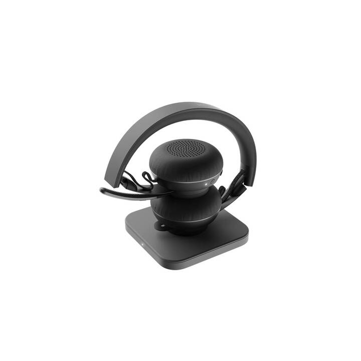 LOGITECH Office Headset Zone  Wireless Plus (On-Ear, Kabellos, Schwarz)