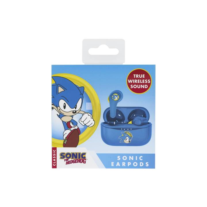 OTL TECHNOLOGIES Sonic the Hedgehog Casque d'écoute pour enfants (In-Ear, Bluetooth 5.0, Bleu clair)