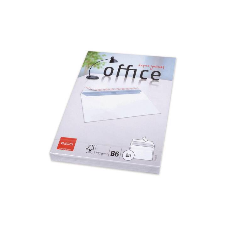 ELCO Enveloppes Office (B6, 25 pièce, FSC)