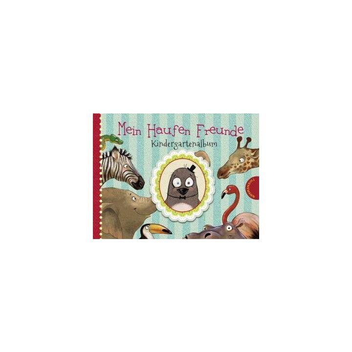 THIENEMANN Freundschaftsbuch Ein Haufen Freunde: Mein Haufen Freunde – Kindergartenalbum (21.1 cm x 15.9 cm x 2 cm, Mehrfarbig)