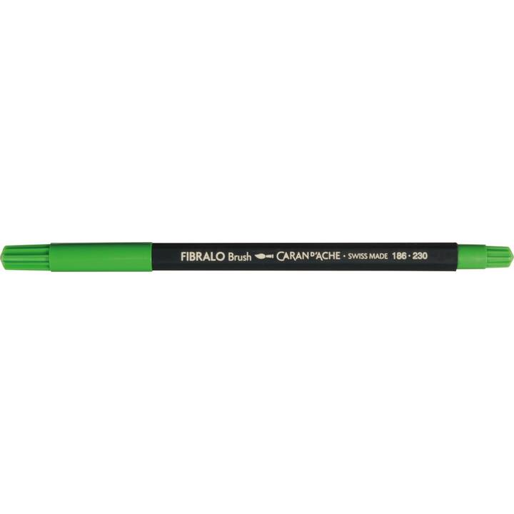 CARAN D'ACHE Fibralo Brush Crayon feutre (Brun, Vert clair, Pourpre, Jaune, Bleu, Bleu clair, Orange, Vert, Noir, Rouge, 10 pièce)