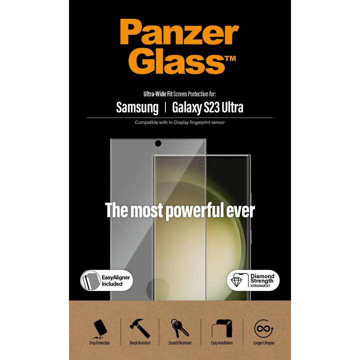 PANZERGLASS Verre de protection d'écran (Galaxy S23 Ultra, 1 pièce)